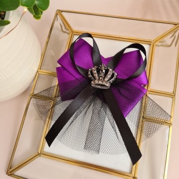 accesoriu camasa mov